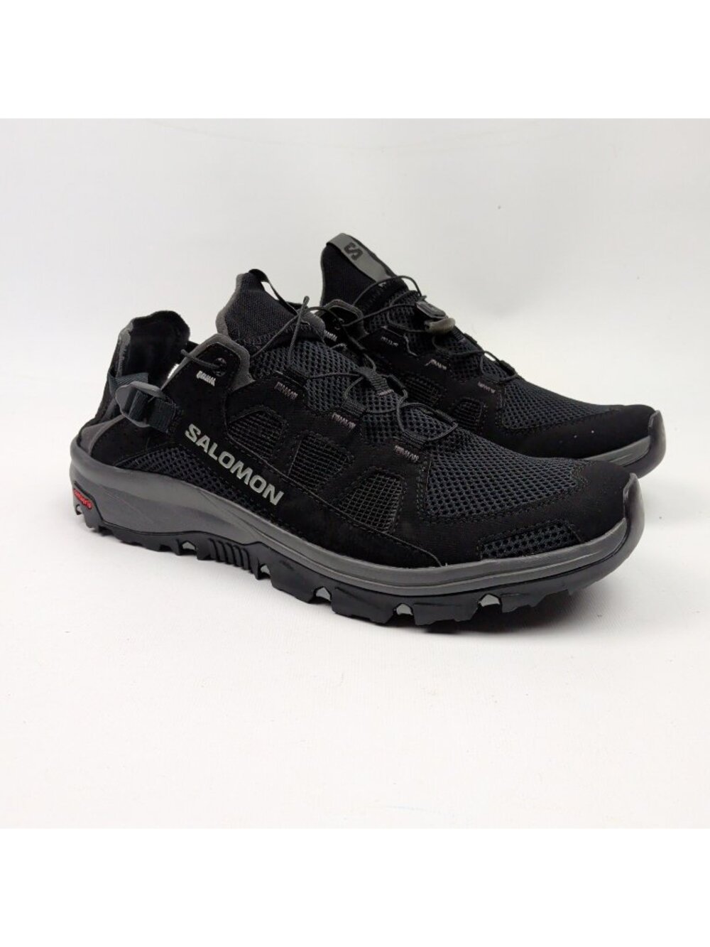 Salomon Techamphibian 5 Water Shoes Mens 11 Black Trail Hiking Gorpcore Outdoor
